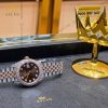 Đồng hồ Rolex Datejust 31 chocolate custom kim cương 278381RBR