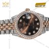 Đồng hồ Rolex Datejust 31 chocolate custom kim cương 278381RBR