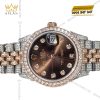 Đồng hồ Rolex Datejust 31 chocolate custom kim cương 278381RBR