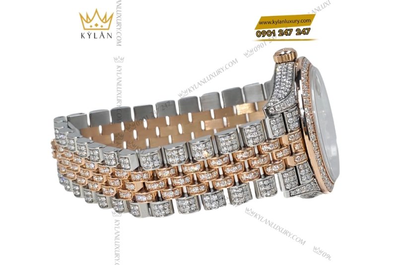 Đồng hồ Rolex Datejust 31 chocolate custom kim cương 278381RBR