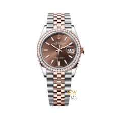 Đồng hồ Rolex Datejust 36 chocolate cọc dạ quang 126281RBR-0031