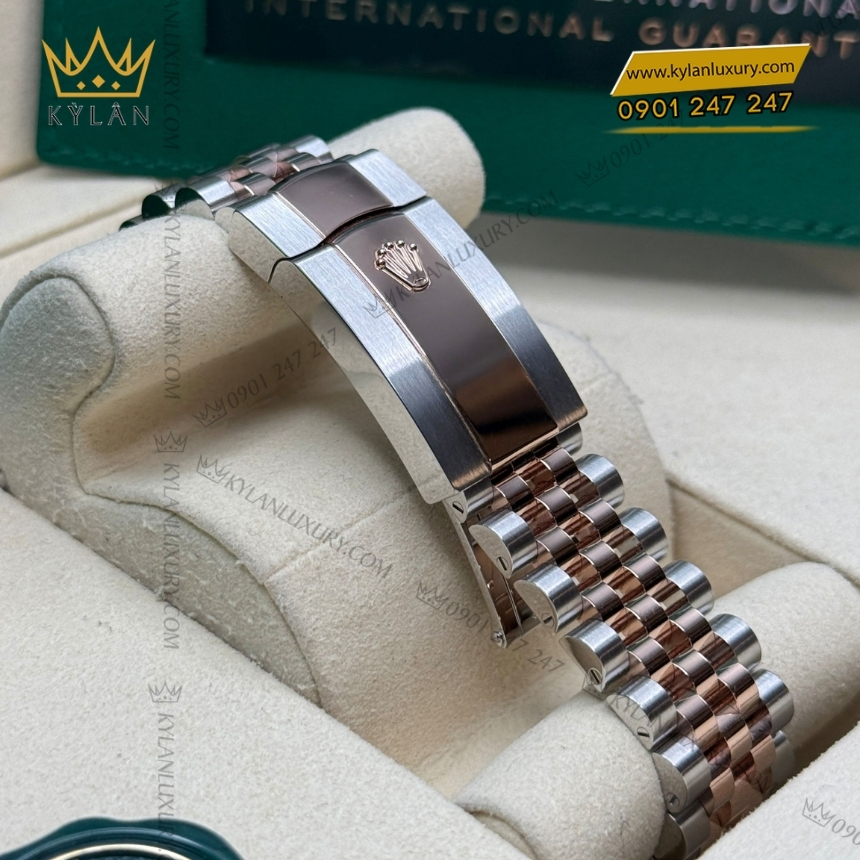 Kỳ Lân Luxury rolex datejust 36 chocolate coc da quang 126281rbr 0031 4 Đồng hồ Rolex Datejust 36 chocolate cọc dạ quang 126281RBR-0031