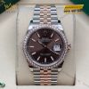 Đồng hồ Rolex Datejust 36 chocolate cọc dạ quang 126281RBR-0031