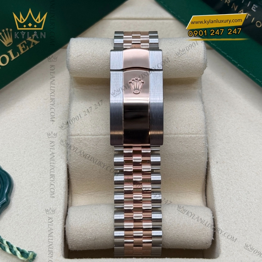 Kỳ Lân Luxury rolex datejust 36 chocolate coc da quang 126281rbr 0031 9 Đồng hồ Rolex Datejust 36 chocolate cọc dạ quang 126281RBR-0031