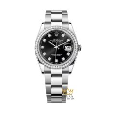 Đồng hồ Rolex Datejust 36 mặt đen dây oyster 126284RBR-0020