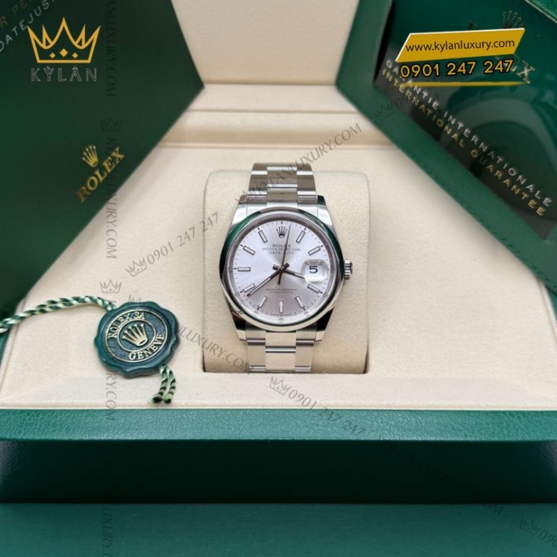 Đồng hồ Rolex Datejust 36 mặt số bạc 126200-0002