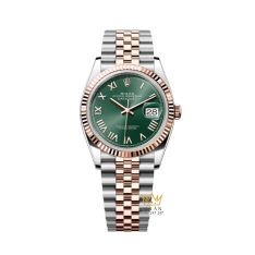 Đồng hồ Rolex Datejust 36 mặt xanh mint cọc La Mã 126231-0051