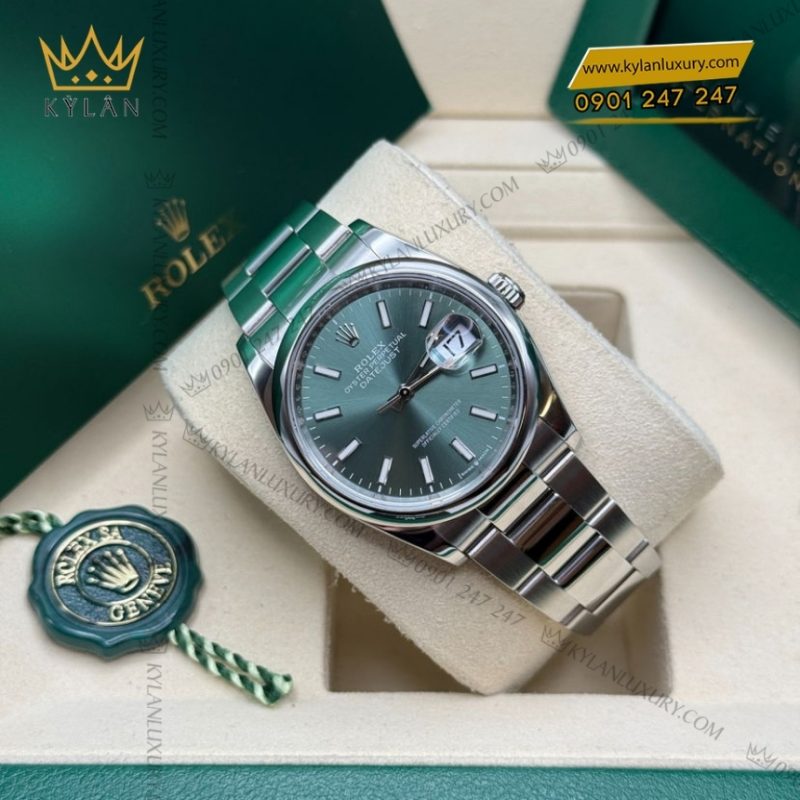 Đồng hồ Rolex Datejust 36 mặt xanh bạc hà 126200-0024