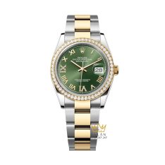 rolex-datejust-36-olive-day-oyster-126283rbr-0012 (1) Đồng hồ Rolex Datejust 36 olive vành kim dây oyster 126283RBR-0012