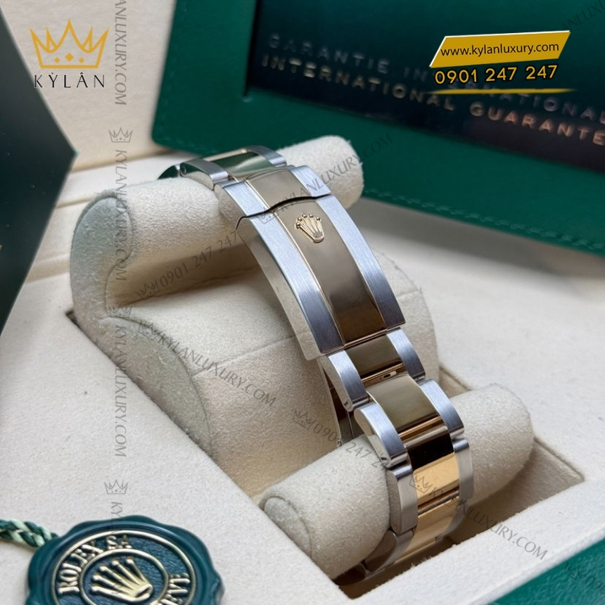 Kỳ Lân Luxury rolex datejust 36 olive day oyster 126283rbr 0012 4 Đồng hồ Rolex Datejust 36 olive vành kim dây oyster 126283RBR-0012