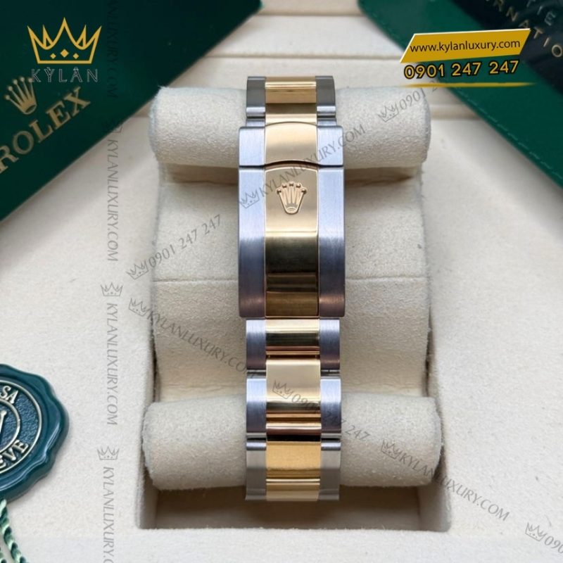 Đồng hồ Rolex Datejust 36 olive vành kim dây oyster 126283RBR-0012