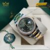 Đồng hồ Rolex Datejust 36 olive vành kim dây oyster 126283RBR-0012