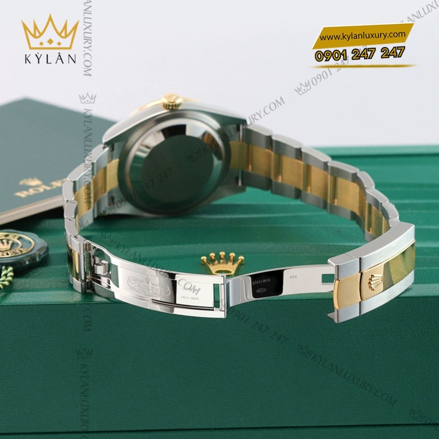 Kỳ Lân Luxury rolex datejust 36 xa fu day oyster 126283rbr 0010 3 Đồng hồ Rolex Datejust 36 MOP vành kim dây oyster 126283RBR-0010
