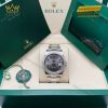 Đồng hồ Rolex Datejust 36 mặt xám cọc La Mã xanh 126284RBR-0038