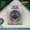 Đồng hồ Rolex Datejust 36 mặt xám cọc La Mã xanh 126284RBR-0038