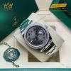 Đồng hồ Rolex Datejust 36 mặt xám cọc La Mã xanh 126284RBR-0038