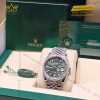Đồng hồ Rolex Datejust 36 xanh lá cọ custom vành kim 126234