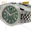 Đồng hồ Rolex Datejust 36 xanh lá cọ custom vành kim 126234