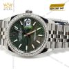 Đồng hồ Rolex Datejust 36 xanh lá cọ custom vành kim 126234