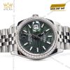 Đồng hồ Rolex Datejust 36 xanh lá cọ custom vành kim 126234