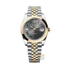 Đồng hồ Rolex Datejust 41 demi vàng vàng Wimbledon 126303-0020