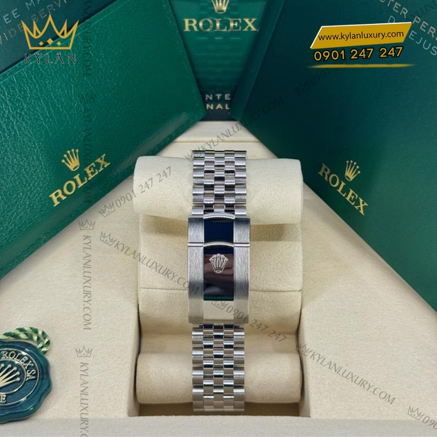 Kỳ Lân Luxury rolex datejust 41 xam la ombre 126300 0026 3 Đồng hồ Rolex Datejust 41 xanh lá ombre 126300-0026