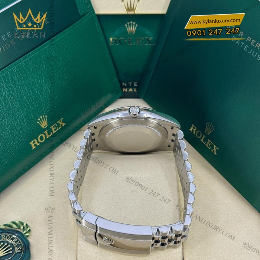 Kỳ Lân Luxury rolex datejust 41 xam la ombre 126300 0026 4 Đồng hồ Rolex Datejust 41 xanh lá ombre 126300-0026