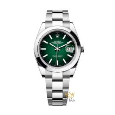 Đồng hồ Rolex Datejust 41 xanh ombre vành trơn 126300-0025