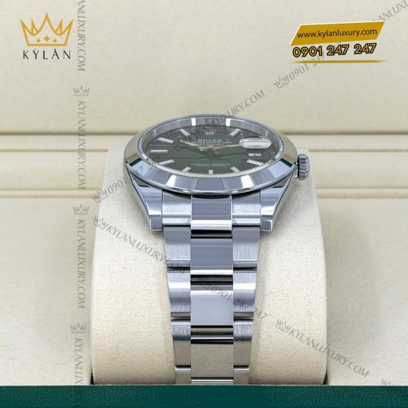 Đồng hồ Rolex Datejust 41 xanh ombre vành trơn 126300-0025