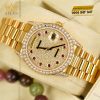 Đồng hồ Rolex Day Date 36 mặt số kim cương cọc ruby 18238