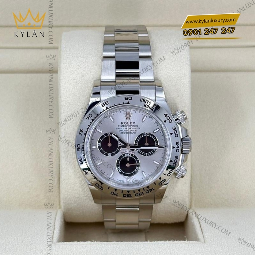 Kỳ Lân Luxury rolex daytona mat xam phoi den 126509 0003 10 Đồng hồ Rolex Cosmograph Daytona mặt số xám 126509-0003