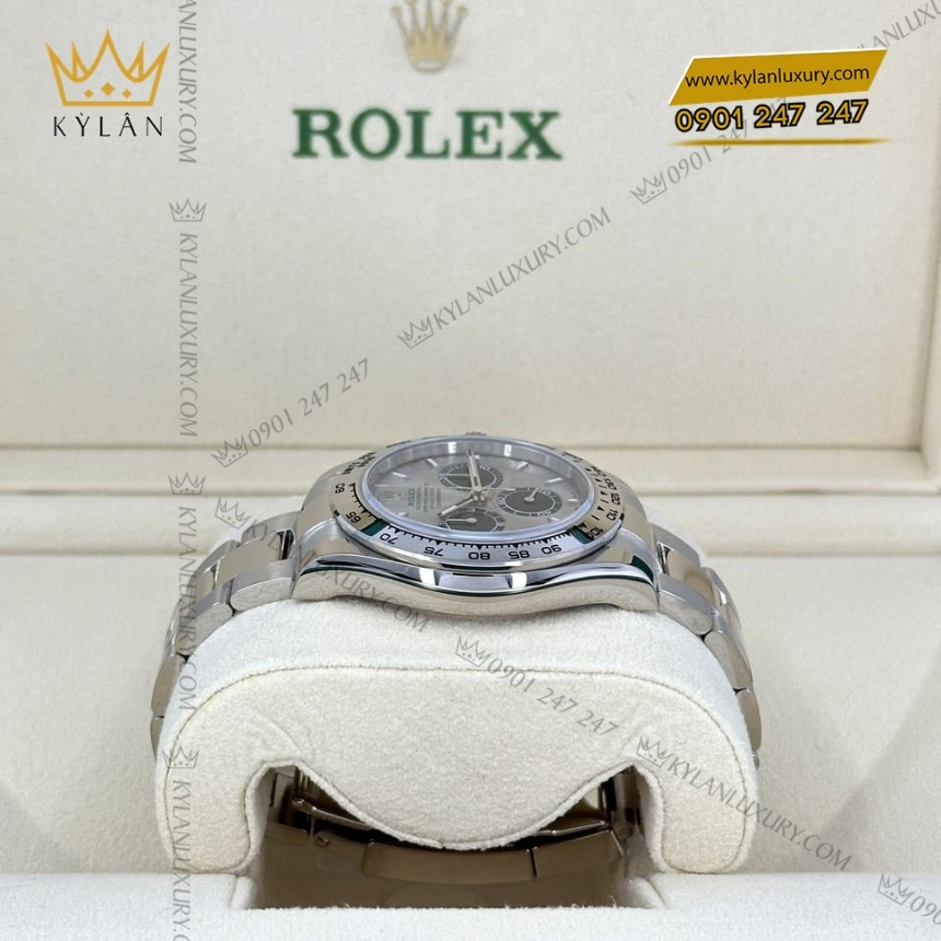 Kỳ Lân Luxury rolex daytona mat xam phoi den 126509 0003 7 Đồng hồ Rolex Cosmograph Daytona mặt số xám 126509-0003