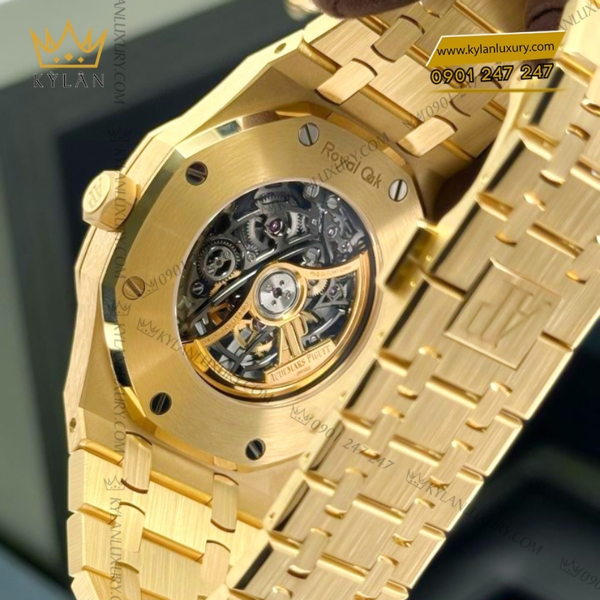 Kỳ Lân Luxury royal oak 15407ba double balance wheel openworked 2 Đồng hồ Royal Oak Double Balance Wheel Openworked 15407BA