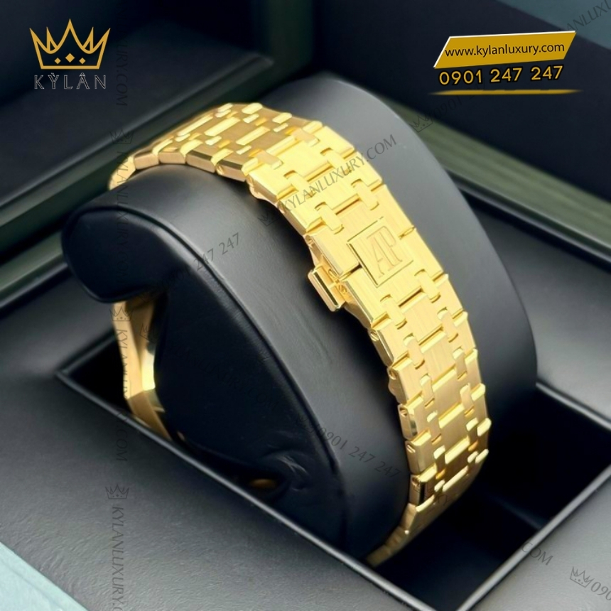 Kỳ Lân Luxury royal oak 15407ba double balance wheel openworked 6 Đồng hồ Royal Oak Double Balance Wheel Openworked 15407BA
