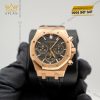 Đồng hồ Royal Oak Chronograph mặt đen dây da 26240OR