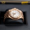 Đồng hồ Royal Oak mặt số bạc vành kim 37mm 15551OR