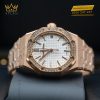 Đồng hồ Royal Oak mặt số bạc vành kim 37mm 15551OR