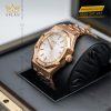Đồng hồ Royal Oak mặt số bạc vành kim 37mm 15551OR