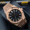 Đồng hồ Royal Oak Selfwinding vàng hồng mặt số đen 15510OR
