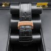 Đồng hồ Royal Oak Selfwinding mặt số đen dây da 15510OR