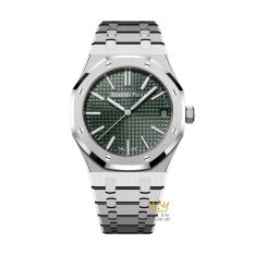 Đồng hồ Royal Oak Selfwinding mặt số xanh khaki 15510ST
