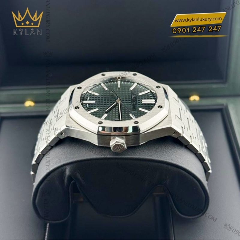 Đồng hồ Royal Oak Selfwinding mặt số xanh khaki 15510ST