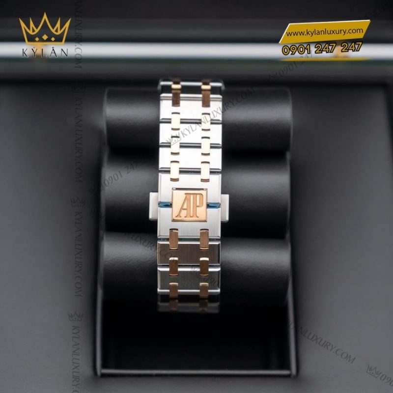 Đồng hồ Royal Oak two tone mặt số xám 77450SR