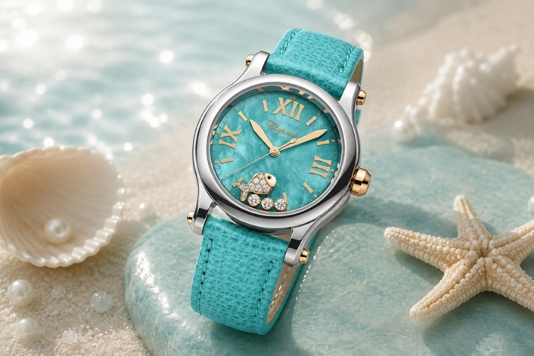 Kỳ Lân Luxury tuyet tac kim cuong gioi han giua long dai duong happy fish 278598 6001 10 Chopard Happy Fish 278598-6001 – Tuyệt tác kim cương giới hạn giữa lòng đại dương