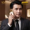 Điện thoại iPhone 18 Pro Max custom vàng Au750 đính kim cương và da cá sấu