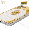 Điện thoại iPhone 18 Pro Max custom vàng Au750 đính kim cương và da cá sấu