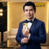 Điện thoại iPhone 18 Pro Max custom vàng Au750 đính kim cương và da cá sấu