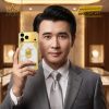 Điện thoại iPhone 18 Pro Max custom vàng Au750 đính kim cương và da cá sấu