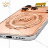 Điện thoại iPhone 18 Pro Max custom vàng Au750 đính 12 viên kim cương