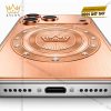 Điện thoại iPhone 18 Pro Max custom vàng Au750 đính 12 viên kim cương